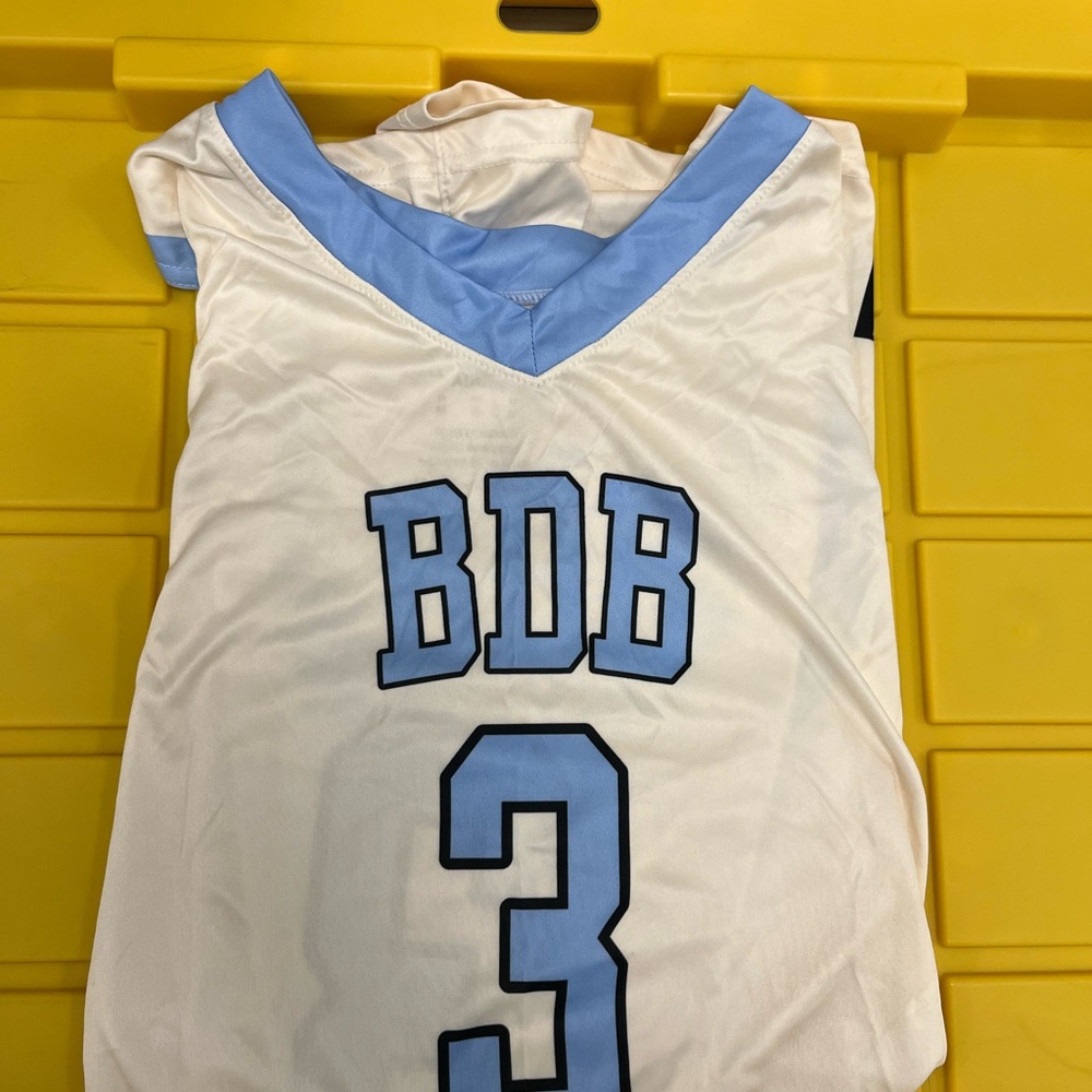 OFF-White and Blue Basketball Sports Jersey